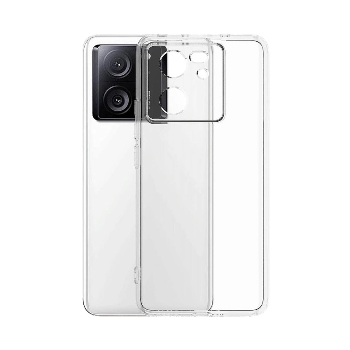 NEWFACE Xiaomi Mi 13T Pro Uyumlu Lüx Şeffaf Silikon Telefon Kılıfı Şeffaf