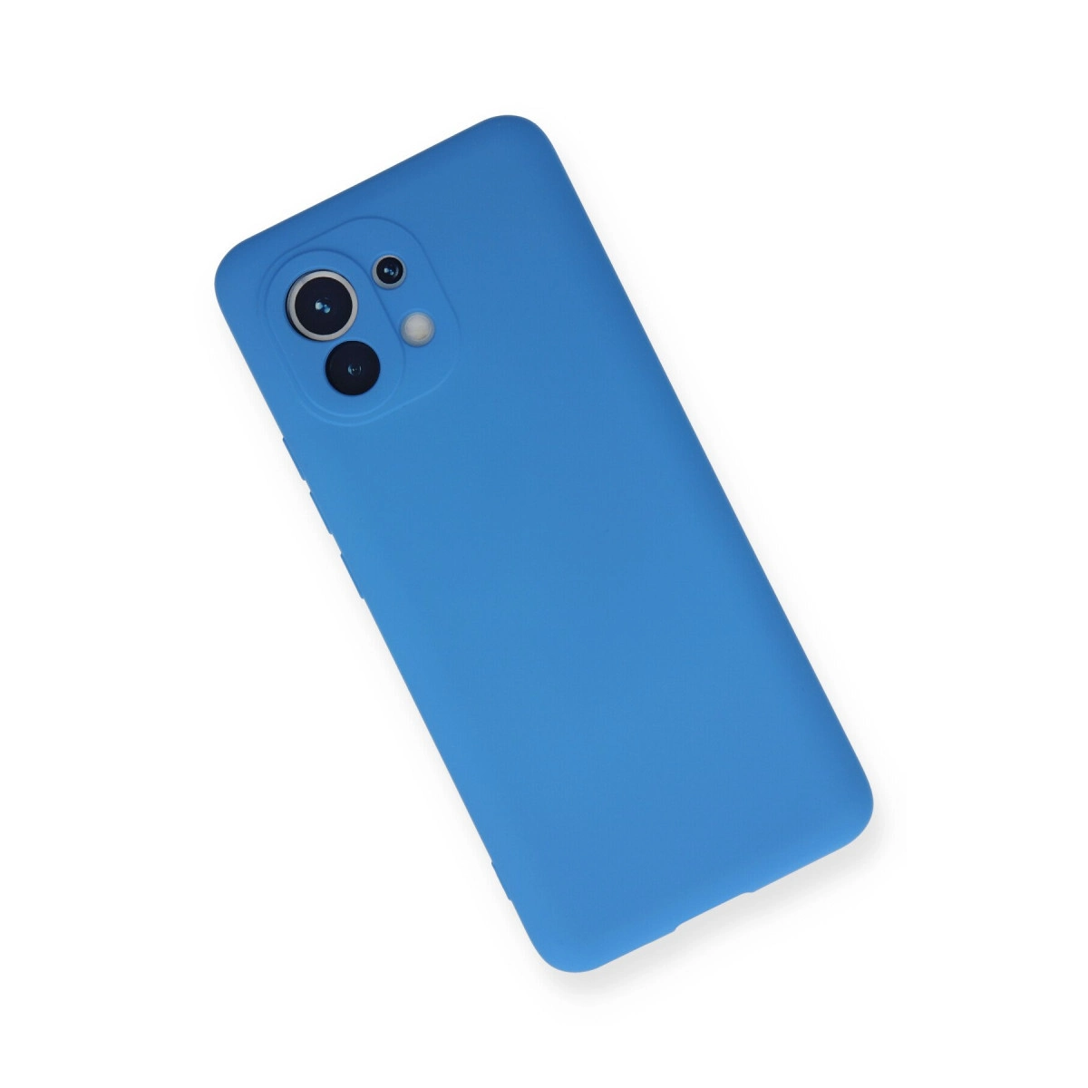 Kamera modüllü mavi telefon kılıfı.
