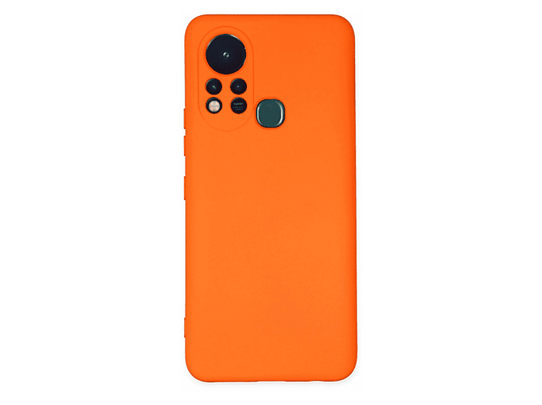 NEWFACE Infinix Hot 11S Uyumlu Nano İçi Kadife Silikon Telefon Kılıfı Turuncu
