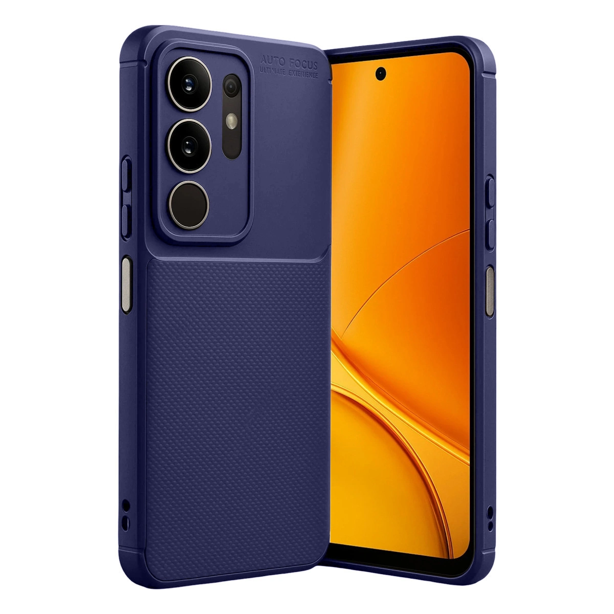 NEWFACE Vivo Y29 4G Uyumlu Auto Focus Karbon Kapak Telefon Kılıfı Lacivert
