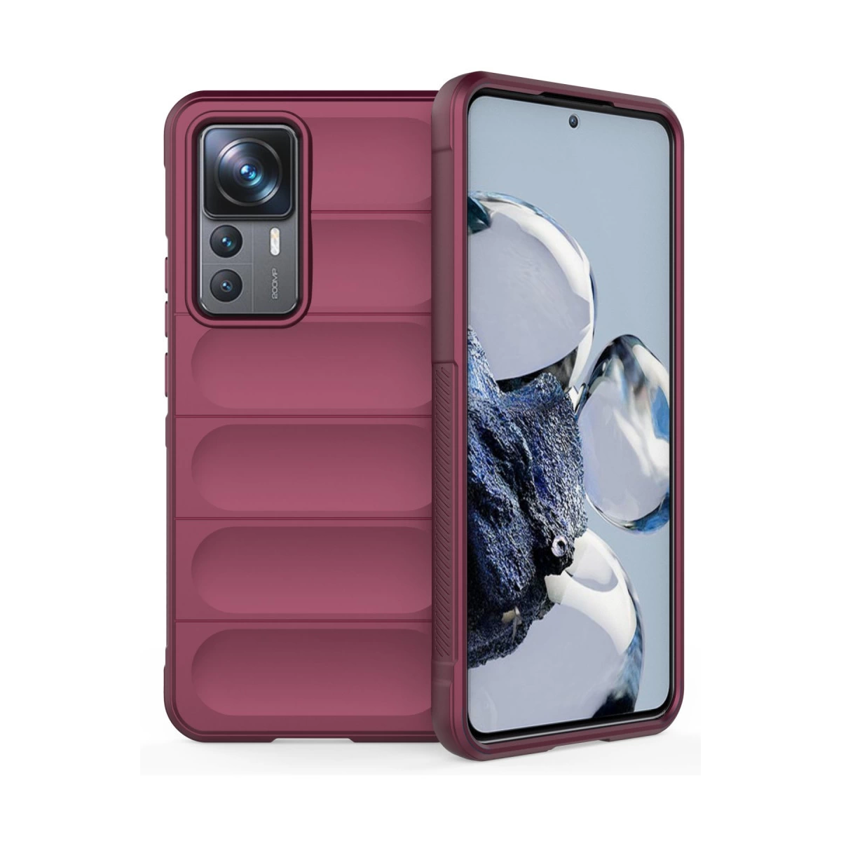 NEWFACE Xiaomi Mi 12t Pro Uyumlu Optimum Silikon Telefon Kılıfı Bordo