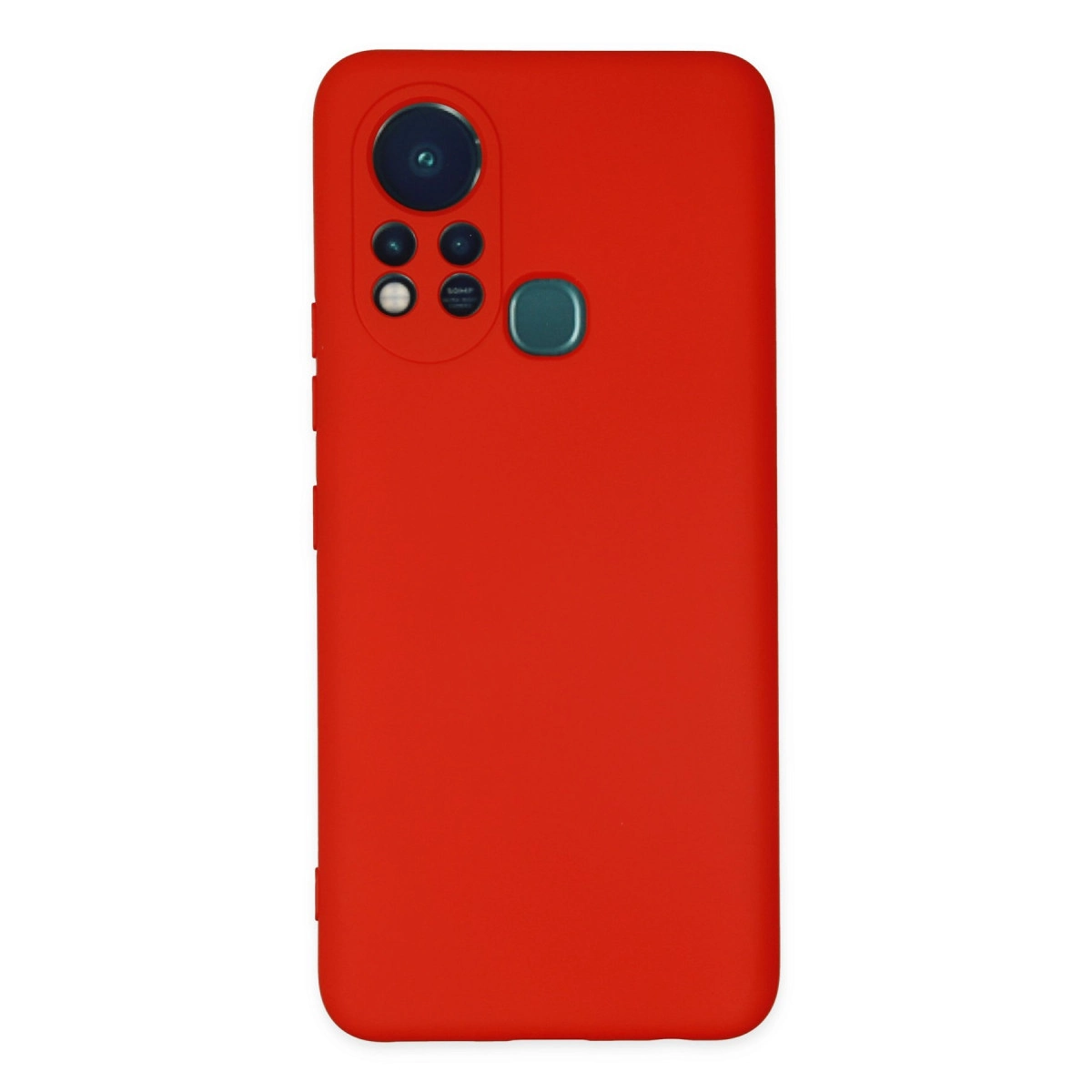 NEWFACE Infinix Hot 11S Uyumlu Nano İçi Kadife Silikon Telefon Kılıfı Kırmızı