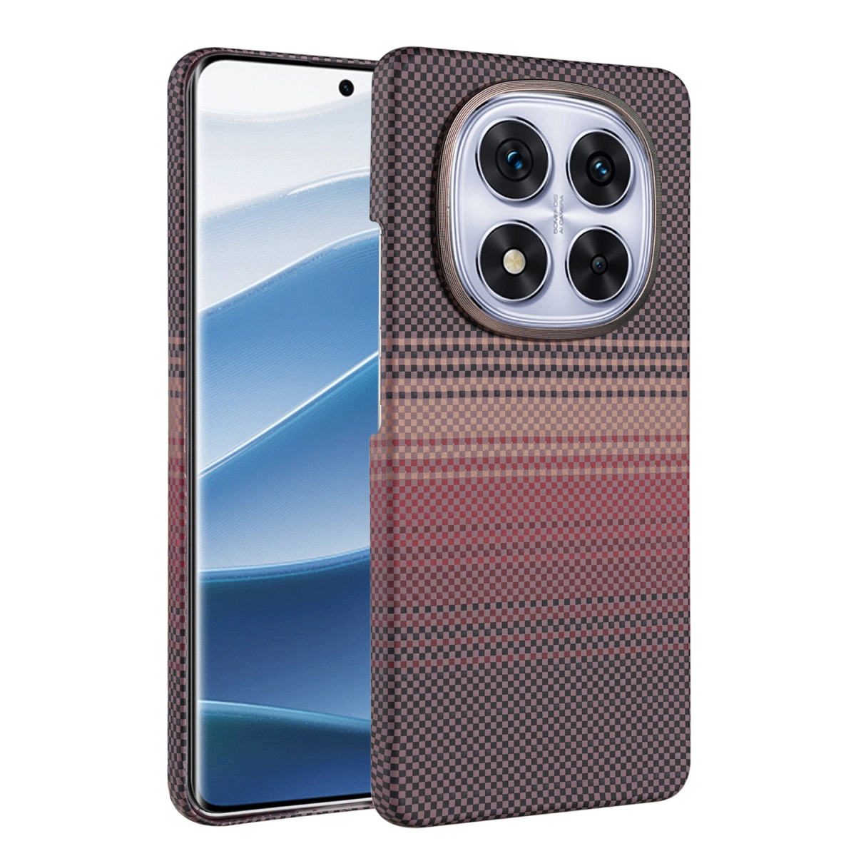 NEWFACE Xiaomi Redmi Note 14 Pro Plus Uyumlu Vega Magsafe Kapak Telefon Kılıfı Çöl Titanyum