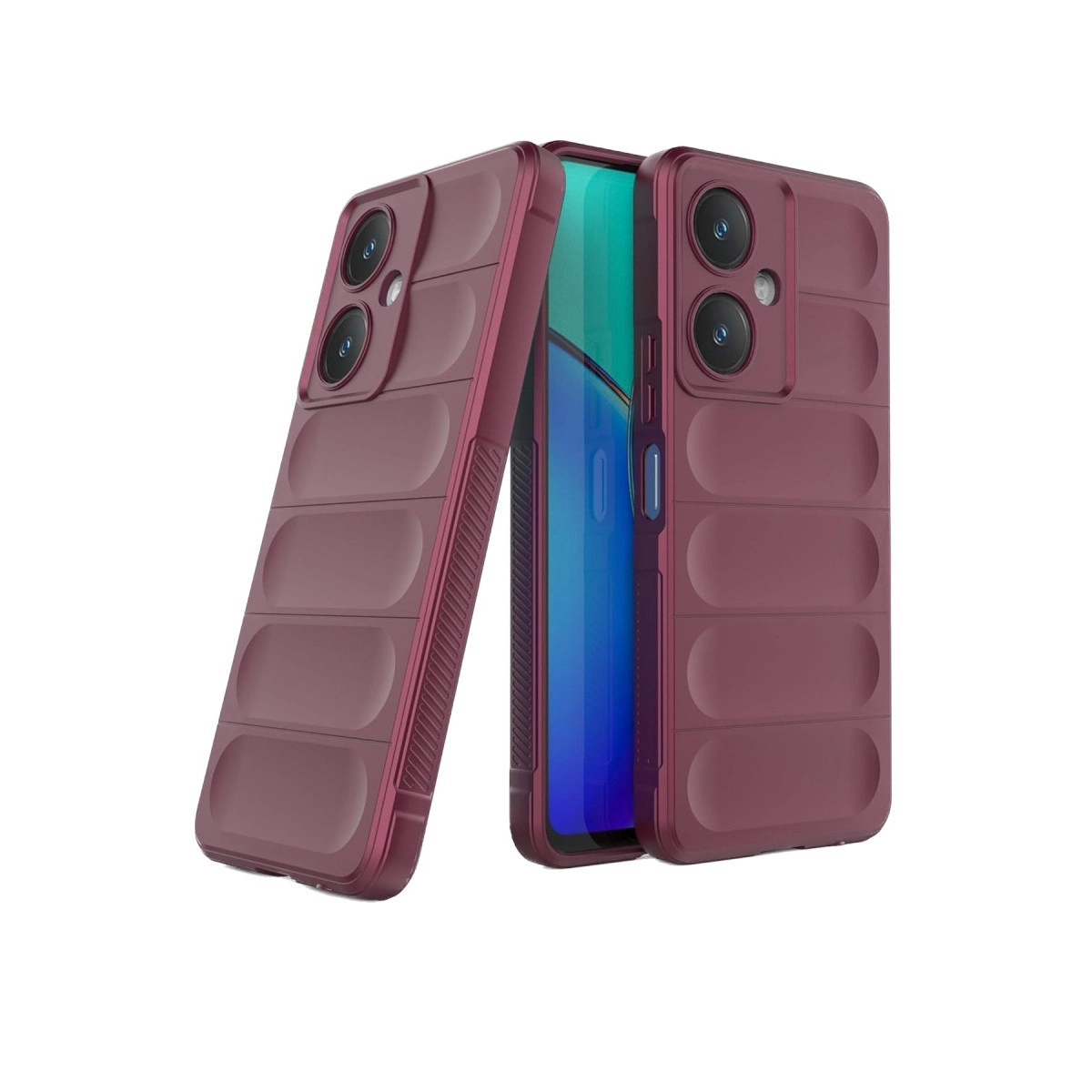 NEWFACE Vivo Y27 Uyumlu Optimum Silikon Telefon Kılıfı Bordo