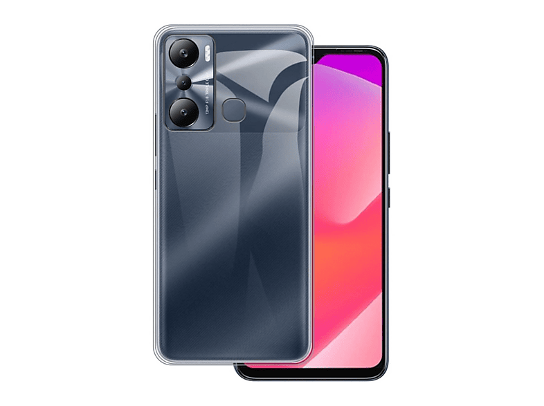 NEWFACE Infinix Hot 20i Uyumlu Lüx Şeffaf Silikon Telefon Kılıfı Şeffaf