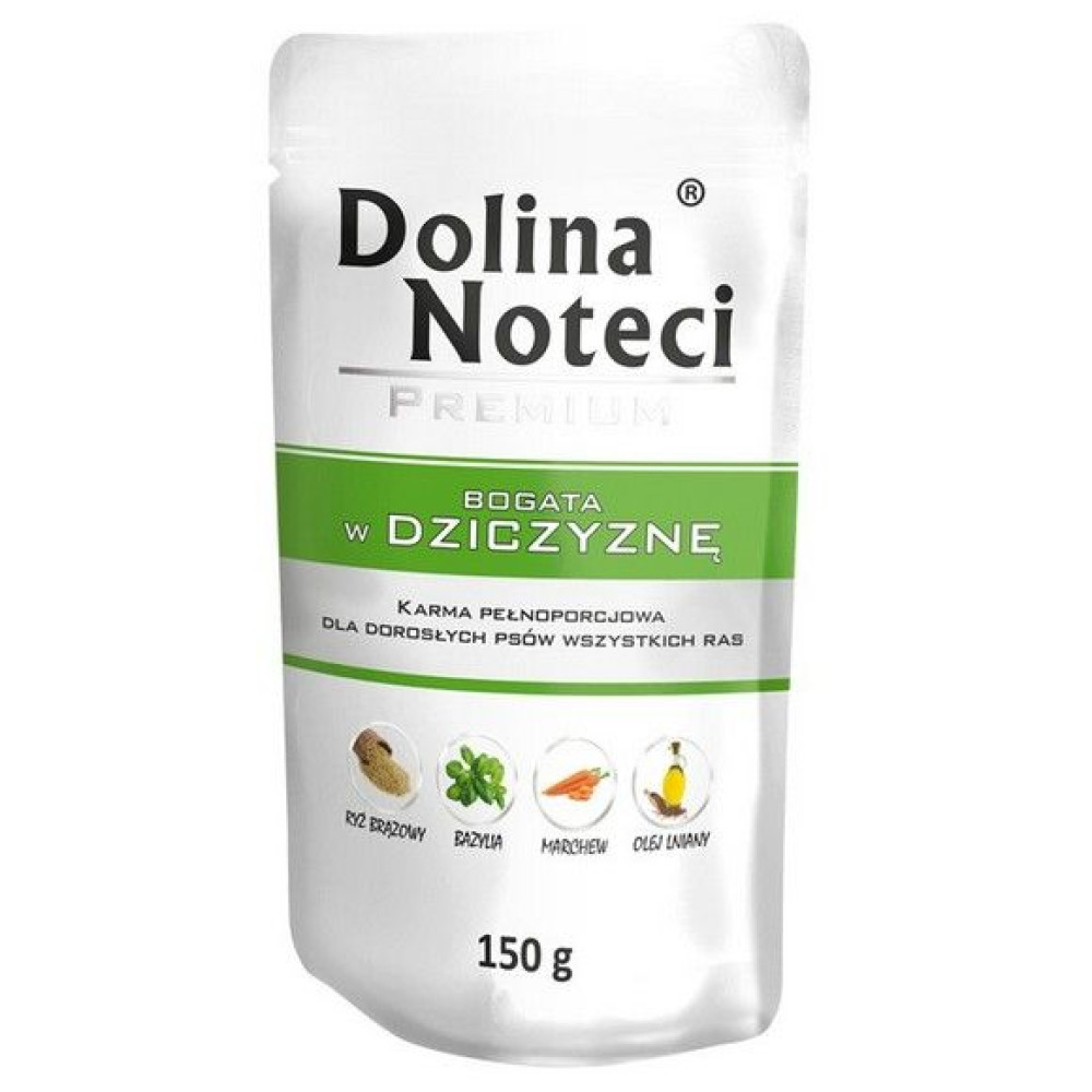 Dolina Noteci Premium karma dla psów, 150g, z dziczyzną.