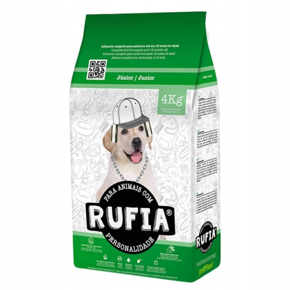 Worek karmy dla psów z szczeniakiem labradora w czapce. 4kg.