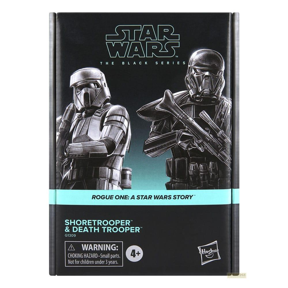Boîte Star Wars Black Series avec deux soldats de Rogue One.