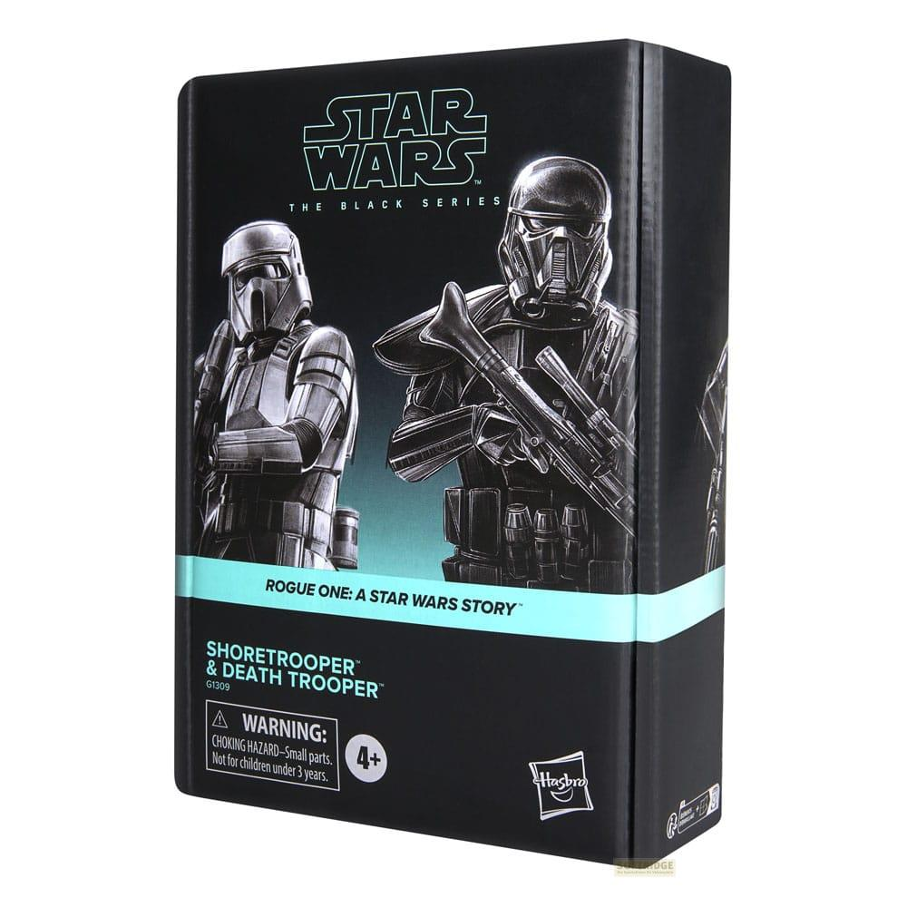 Emballage Star Wars Black Series avec Shoretrooper et Death Trooper.