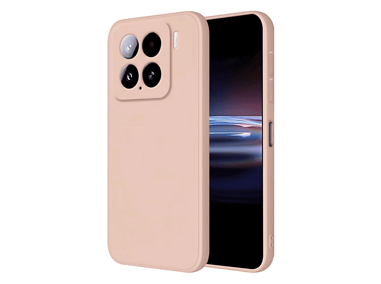 NEWFACE Xiaomi Mi 15 Pro Uyumlu Nano İçi Kadife Silikon Telefon Kılıfı Pudra