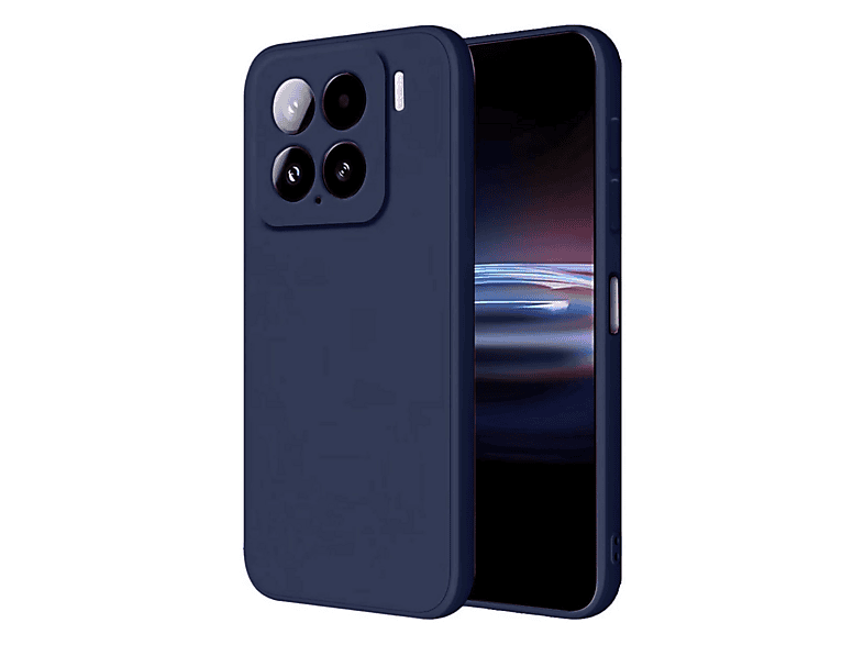NEWFACE Xiaomi Mi 15 Pro Uyumlu Nano İçi Kadife Silikon Telefon Kılıfı Lacivert
