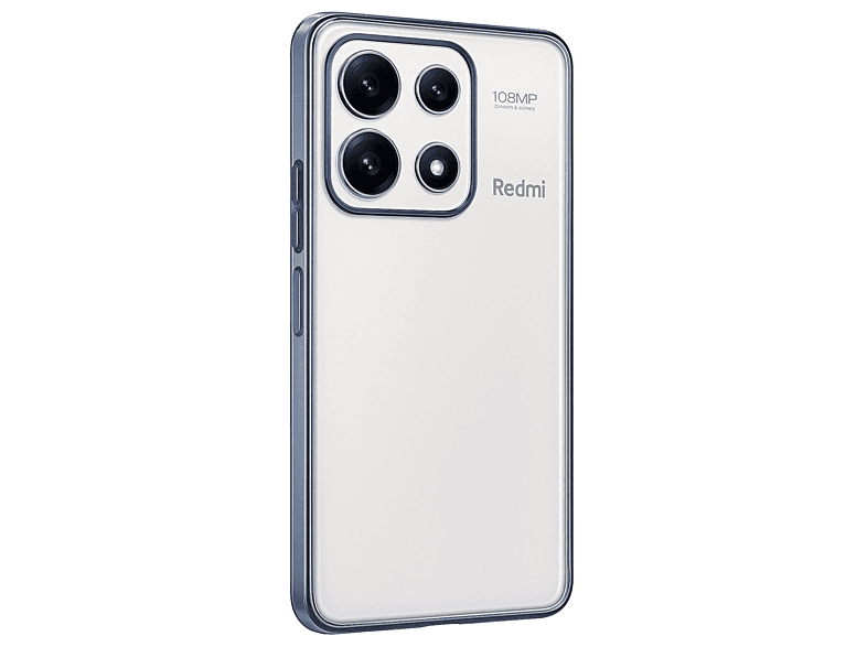 NEWFACE Xiaomi Poco X6 Pro Uyumlu Kamera Korumalı Lensli Silikon Telefon Kılıfı Açık Mavi