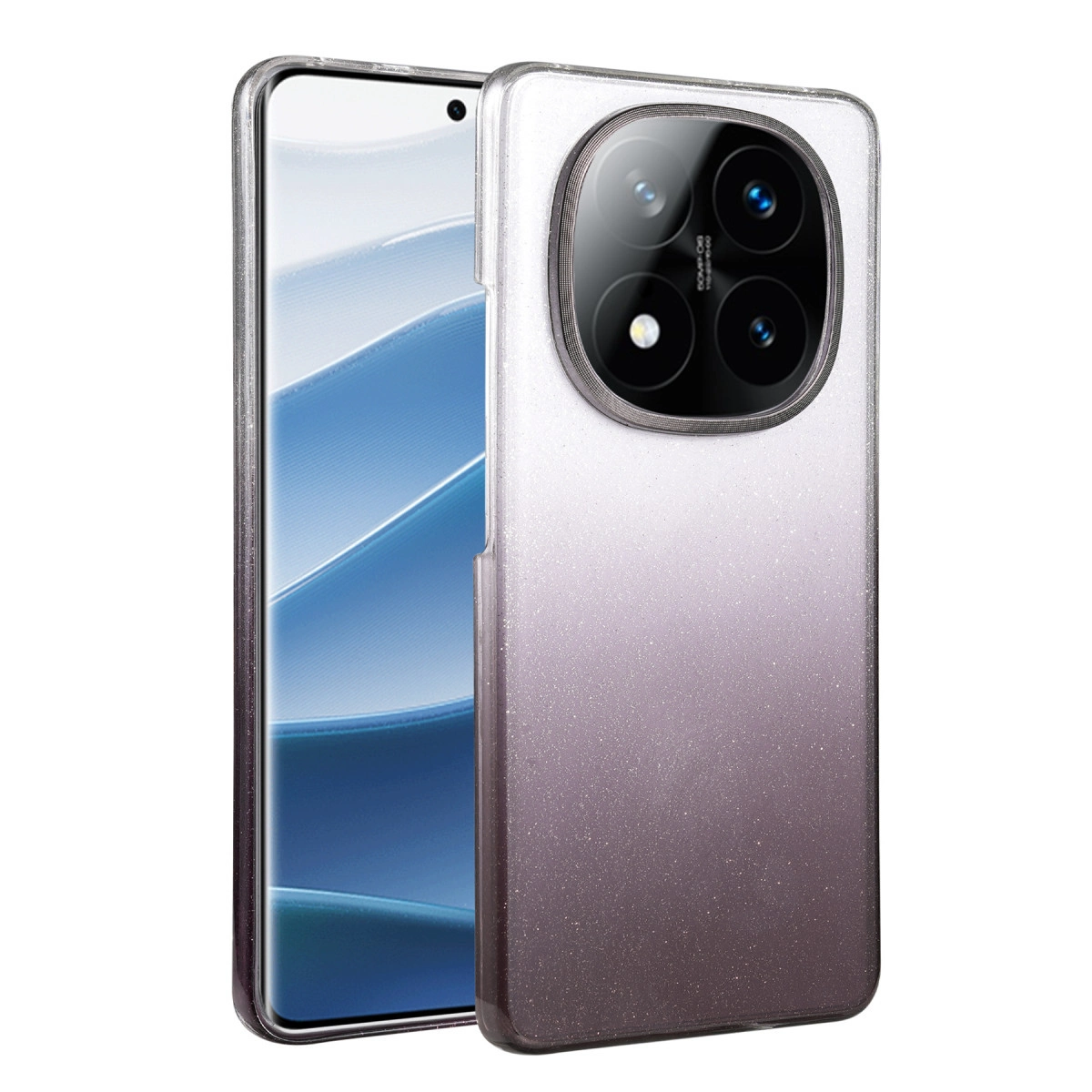 NEWFACE Xiaomi Redmi Note 14 Pro 5G Uyumlu Glossy Kapak Telefon Kılıfı Siyah