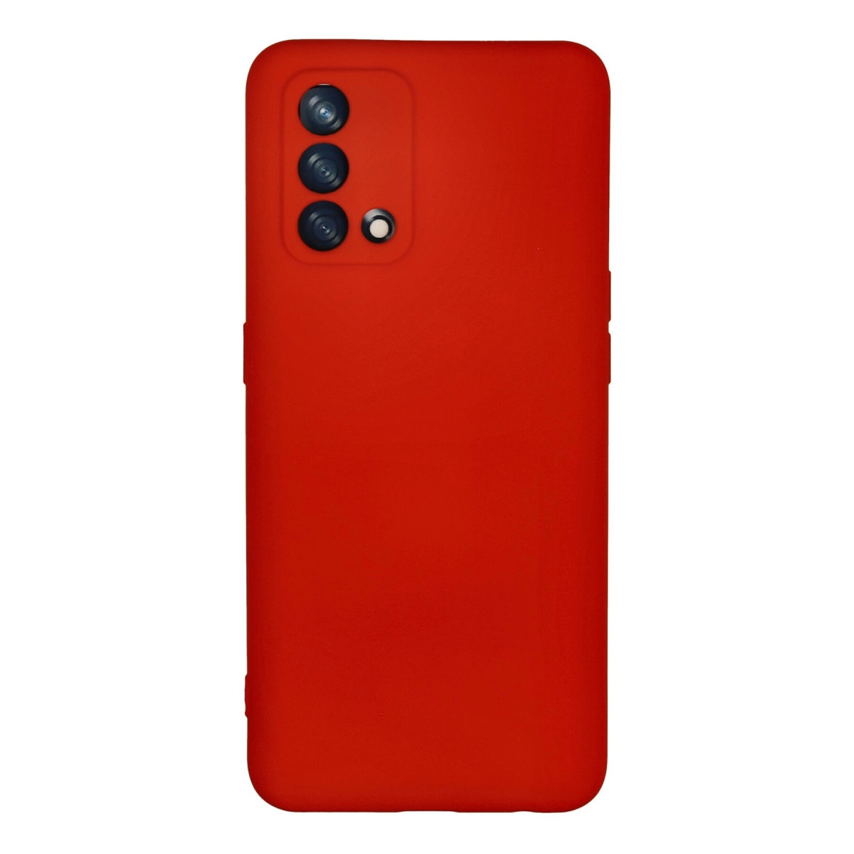 NEWFACE Oppo A74 4G Uyumlu Nano İçi Kadife Silikon Telefon Kılıfı Kırmızı