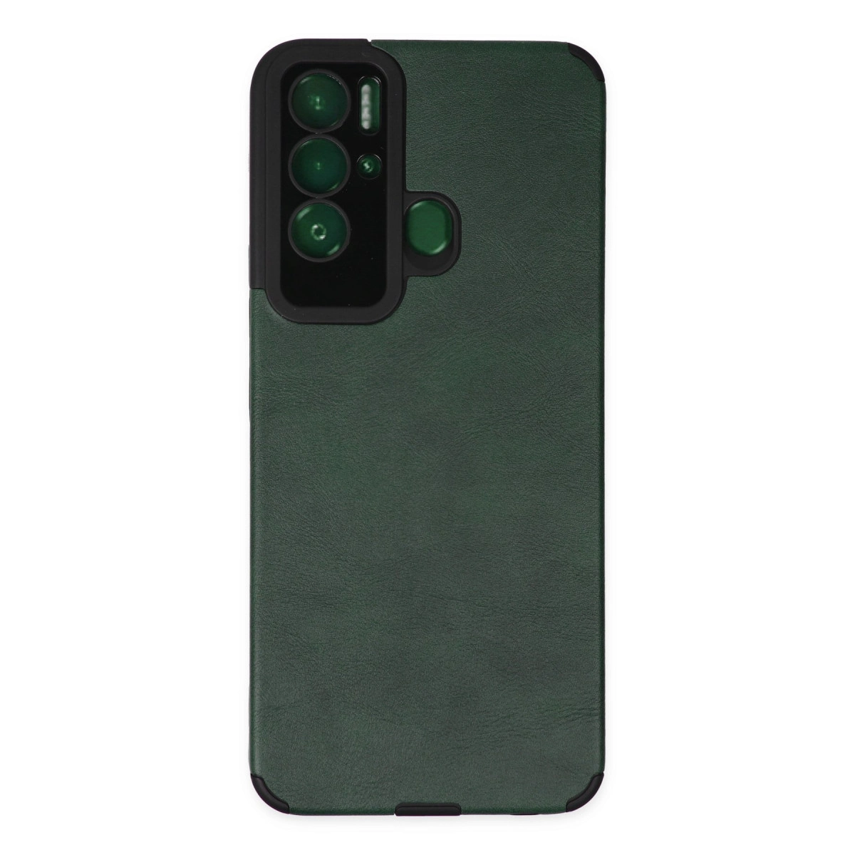 NEWFACE Tecno Pova Neo Uyumlu Loop Deri Silikon Telefon Kılıfı Yeşil