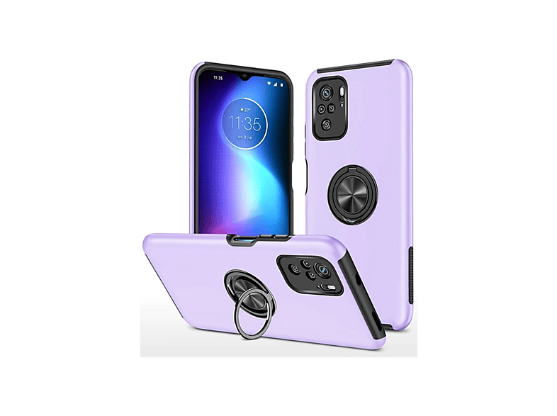 NEWFACE Xiaomi Poco F3 Uyumlu Elit Yüzüklü Kapak Telefon Kılıfı Mor