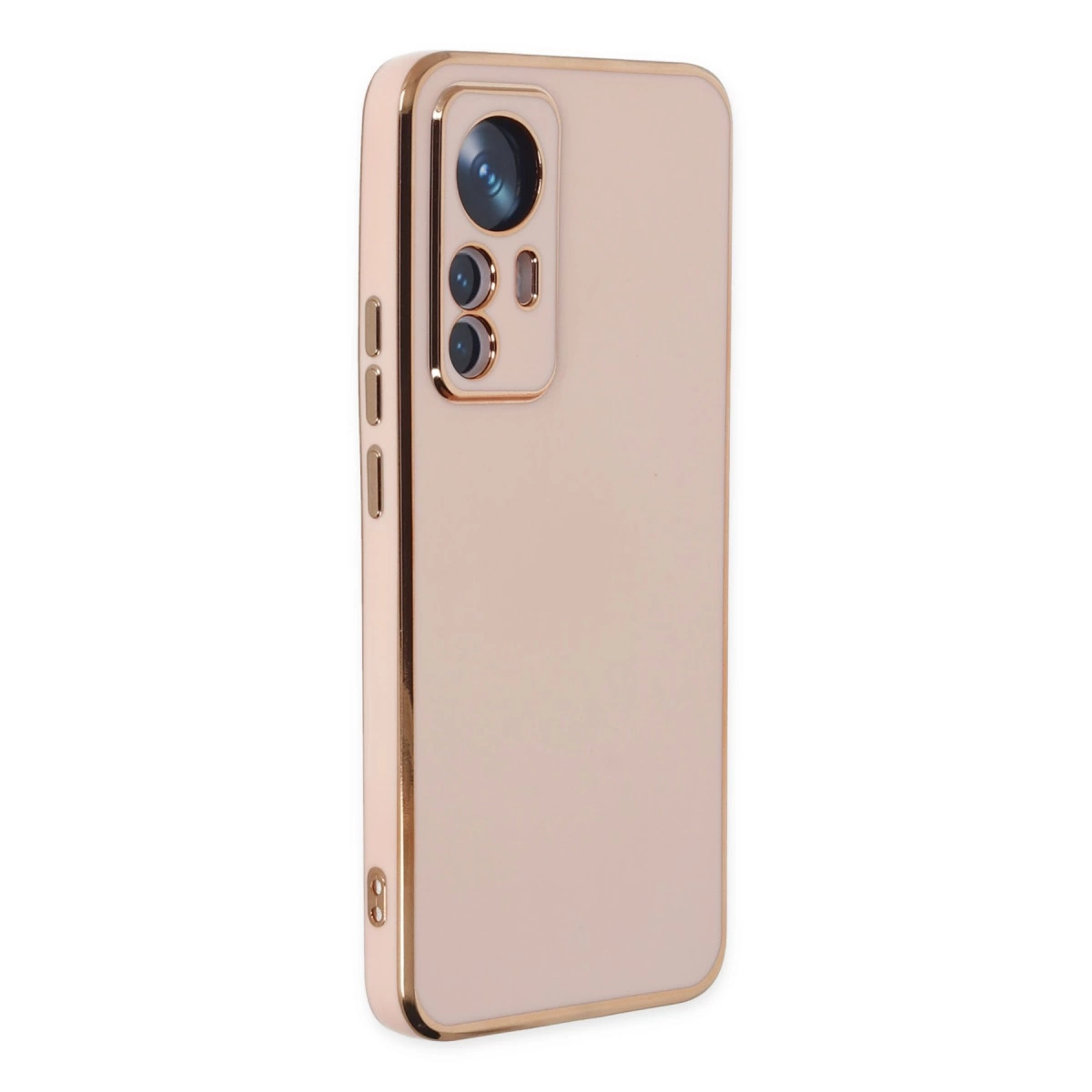 NEWFACE Xiaomi Mi 12T Pro Uyumlu Volet Silikon Telefon Kılıfı Pembe
