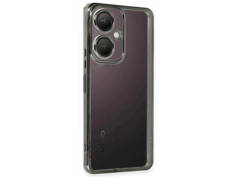 NEWFACE Vivo Y27 Uyumlu Kamera Korumalı Lensli Silikon Telefon Kılıfı Yeşil