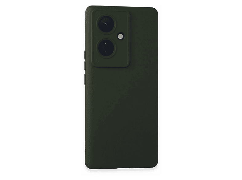 NEWFACE Vivo V29 Lite Uyumlu Nano İçi Kadife Silikon Telefon Kılıfı Koyu Yeşil