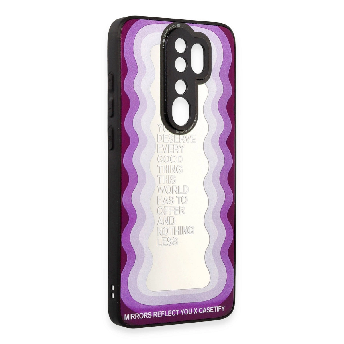 NEWFACE Xiaomi Redmi Note 8 Pro Uyumlu Mirror Desenli Kapak Telefon Kılıfı Çok Renkli