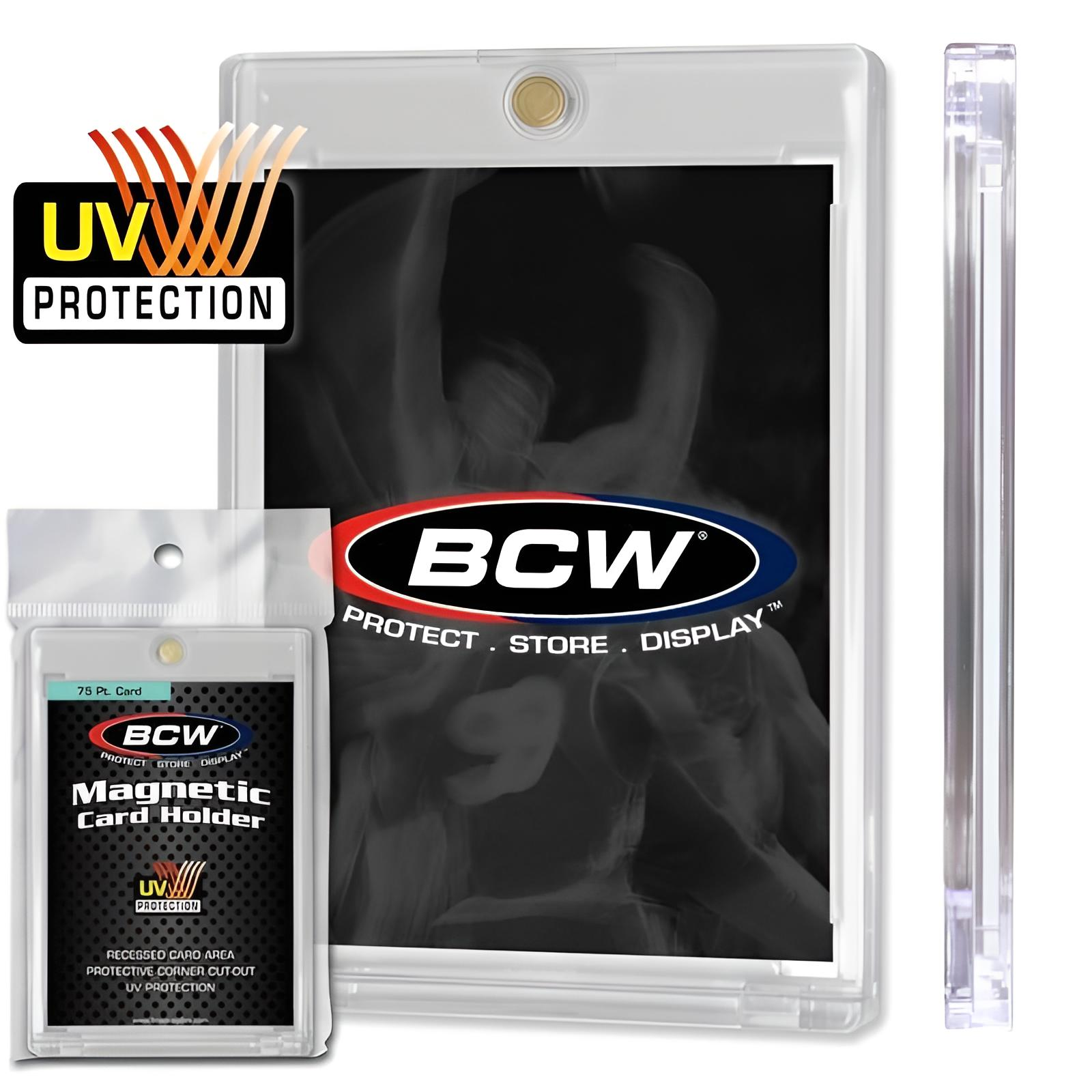 BCW Magnetkartenhalter mit UV-Schutz und detaillierten Logos.