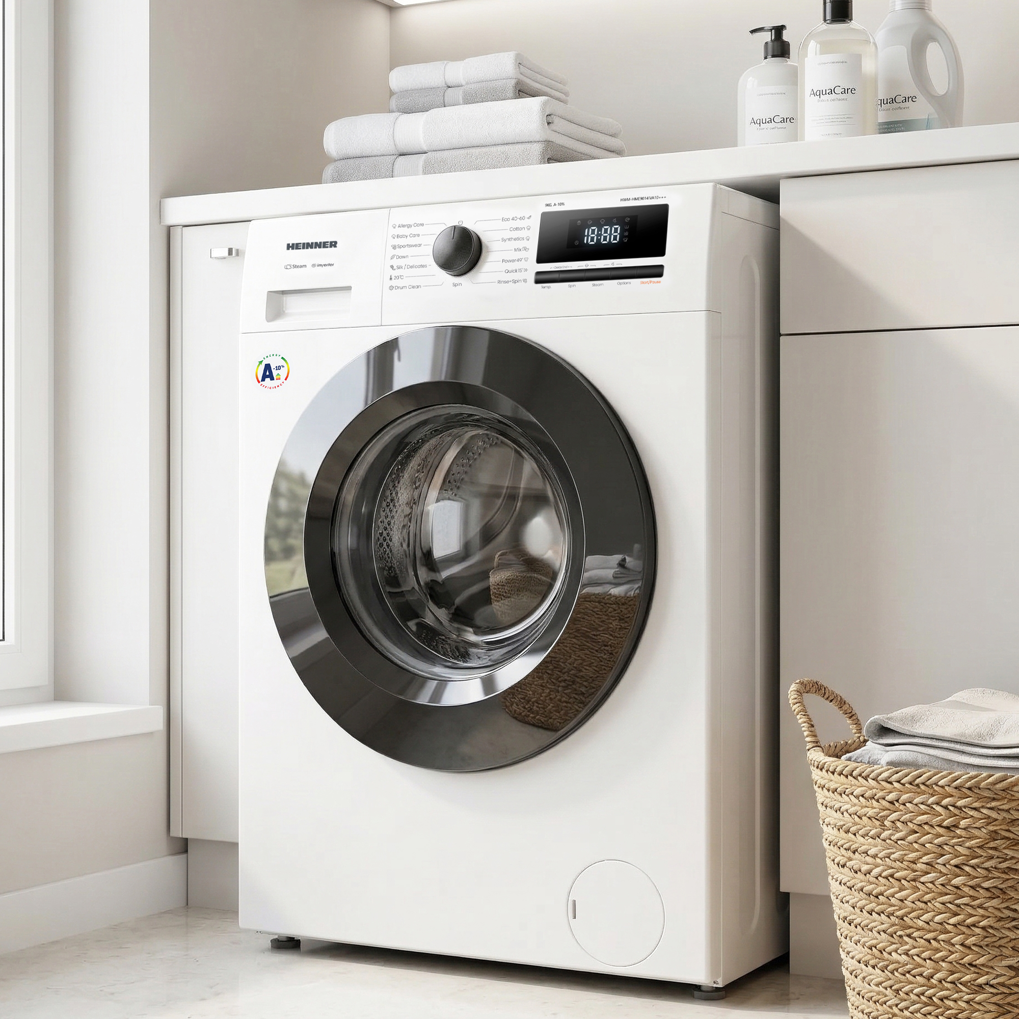 HEINNER HWM-HME9014IVA10+++ Waschmaschine (9 kg, 1400 U/Min., A) | SATURN