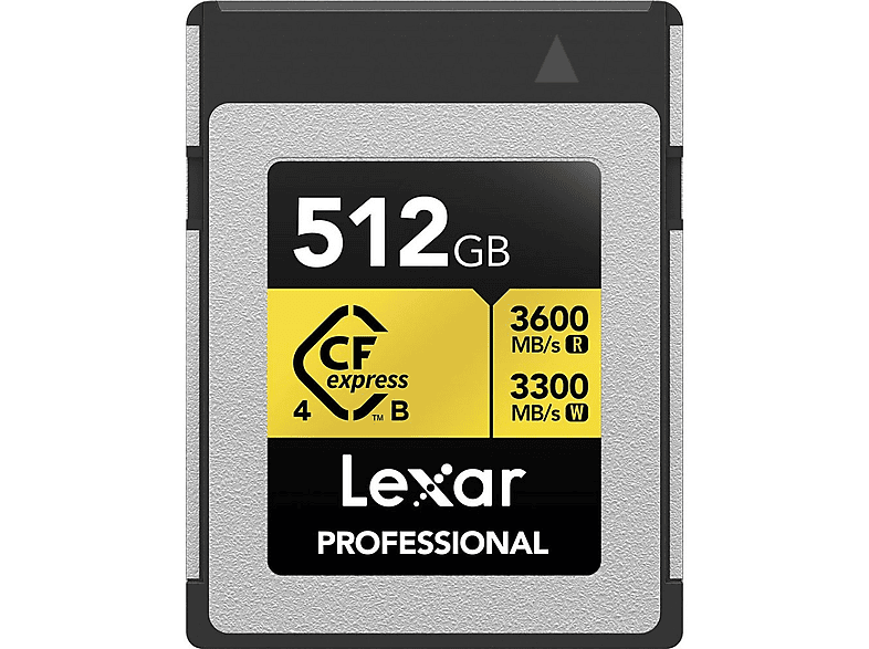 LEXAR Professional Gold CFexpress 4.0 Type-B CFexpress 512 GB Hafıza Kartı