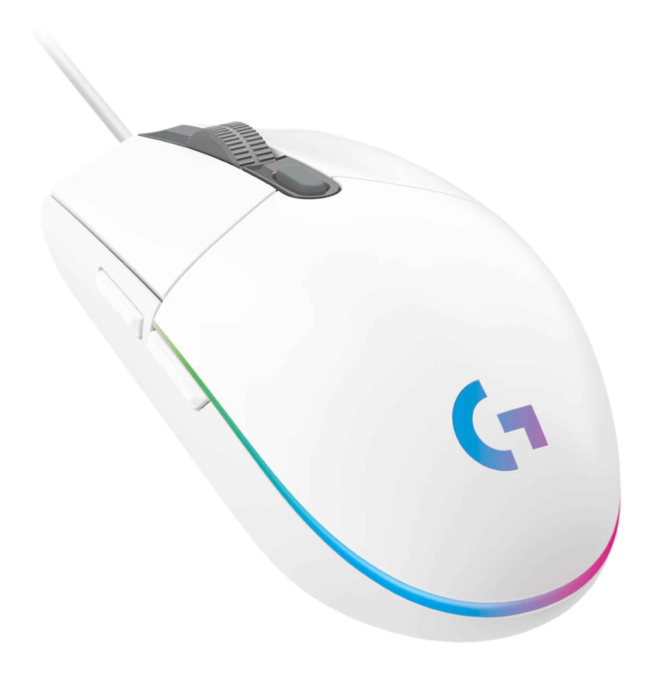 LOGITECH G 910-005824 USB Typ-A Gaming Mouse Beyaz