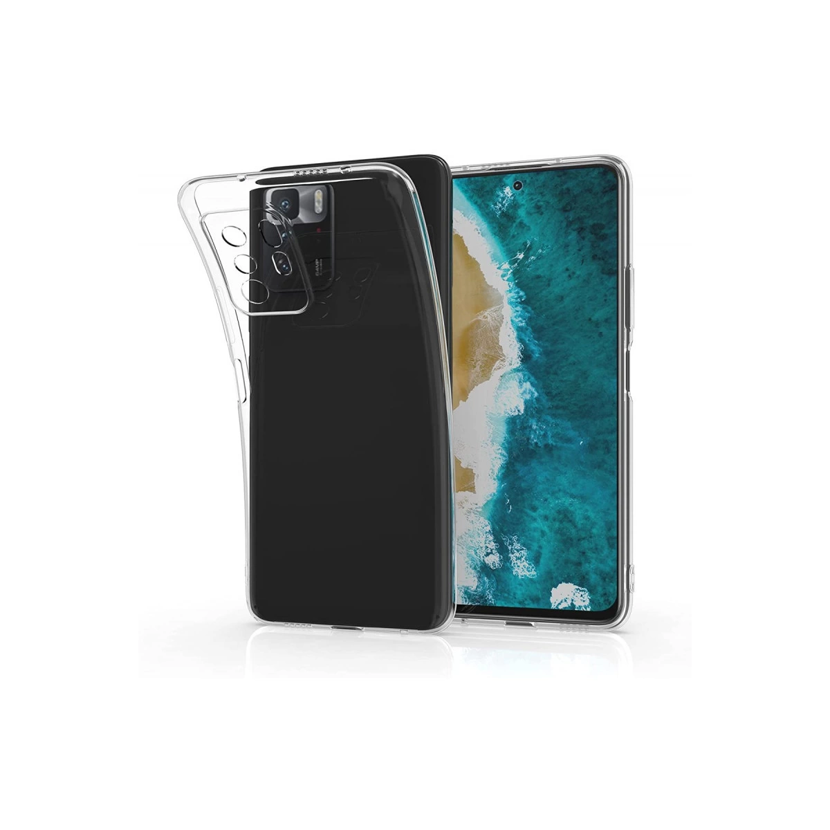 NEWFACE Xiaomi Poco X3 GT Uyumlu Lüx Şeffaf Silikon Telefon Kılıfı Şeffaf