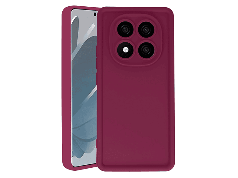 NEWFACE Xiaomi Redmi Note 14 Pro 5G Uyumlu Viera Silikon Telefon Kılıfı Bordo
