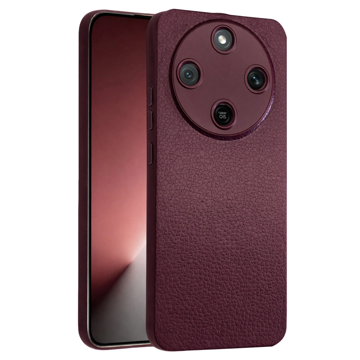 NEWFACE Huawei Honor Magic 8 Lite Uyumlu Thermax Silikon Telefon Kılıfı Bordo