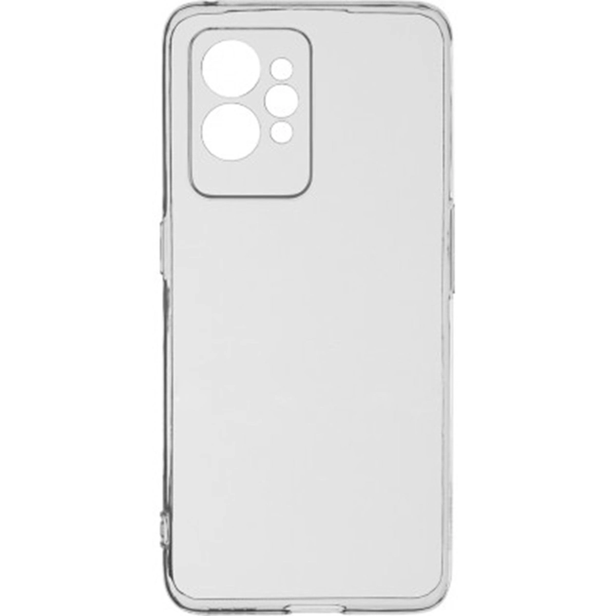 Dört kamera lensi için dikdörtgen alanlı şeffaf telefon kılıfı.