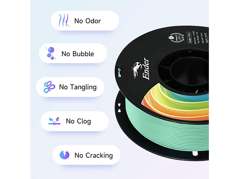 CREALITY Ender PLA+ 1.75 mm 1 kg Standart Filament Yeşim Yeşili
