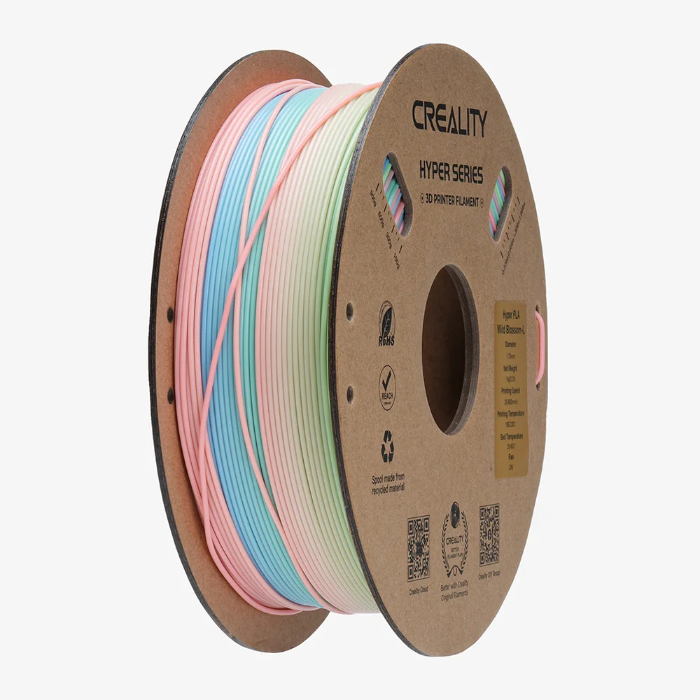 CREALITY Hyper PLA Wild Blossom - Long 1.75 mm 1 kg Filament Gökkuşağı