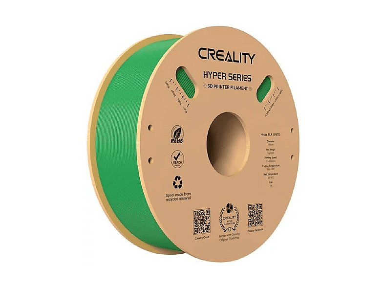 CREALITY Hyper PLA 1.75 mm 1 kg Standart Filament Yeşil