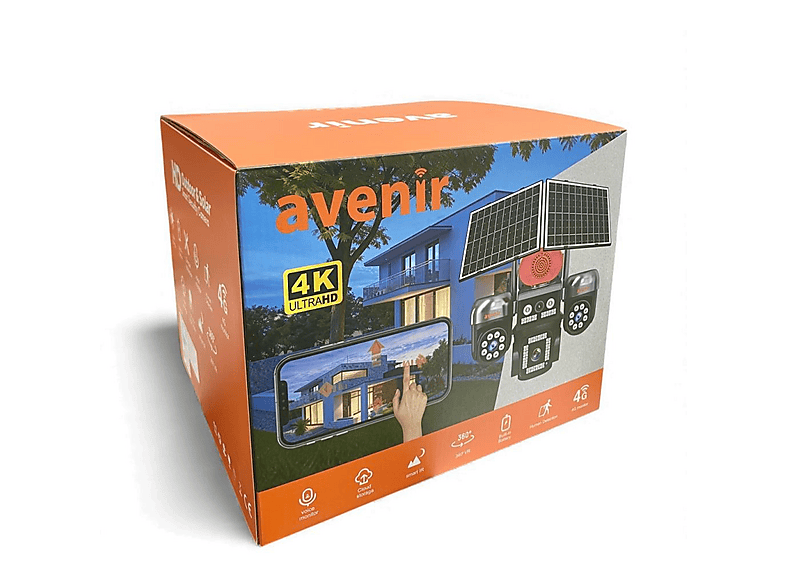 AVENIR Avenir AV-S446 12MP 4 Kameralı PTZ 4G Sim Kartlı Solar