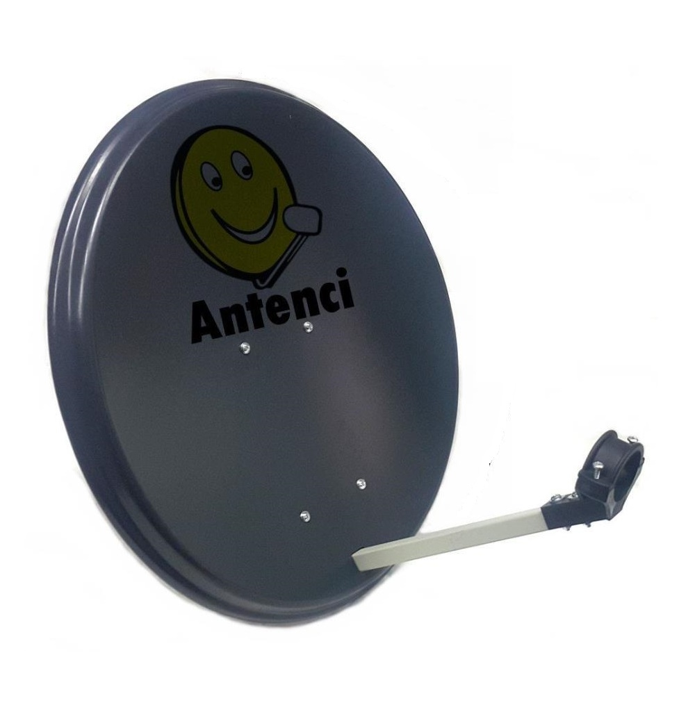 ANTENCI 40 cm Mini Karavan Çanak Anteni - Antrasit