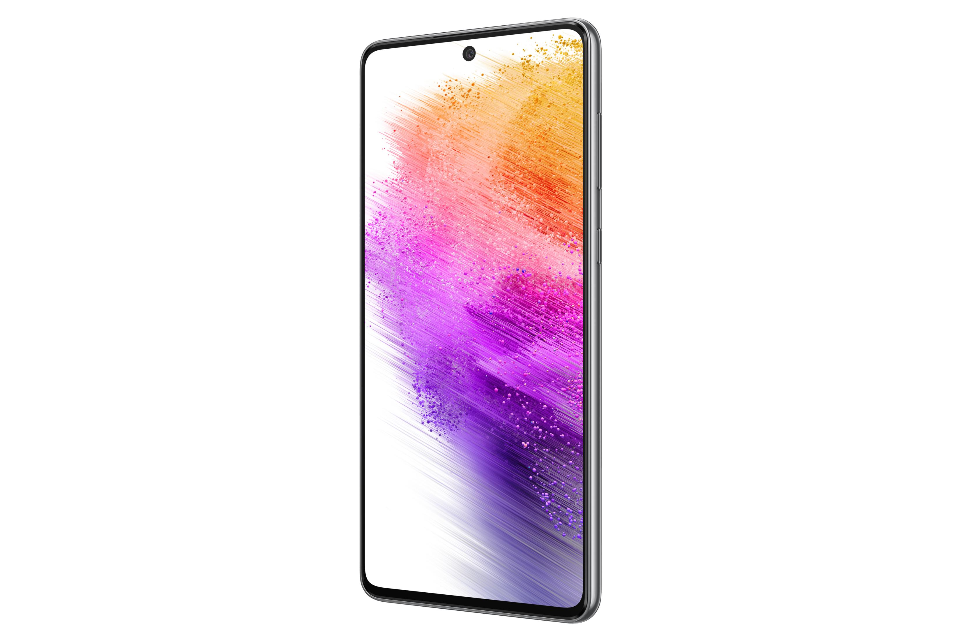 Pembeden mora renk geçişi gösteren bir akıllı telefon.