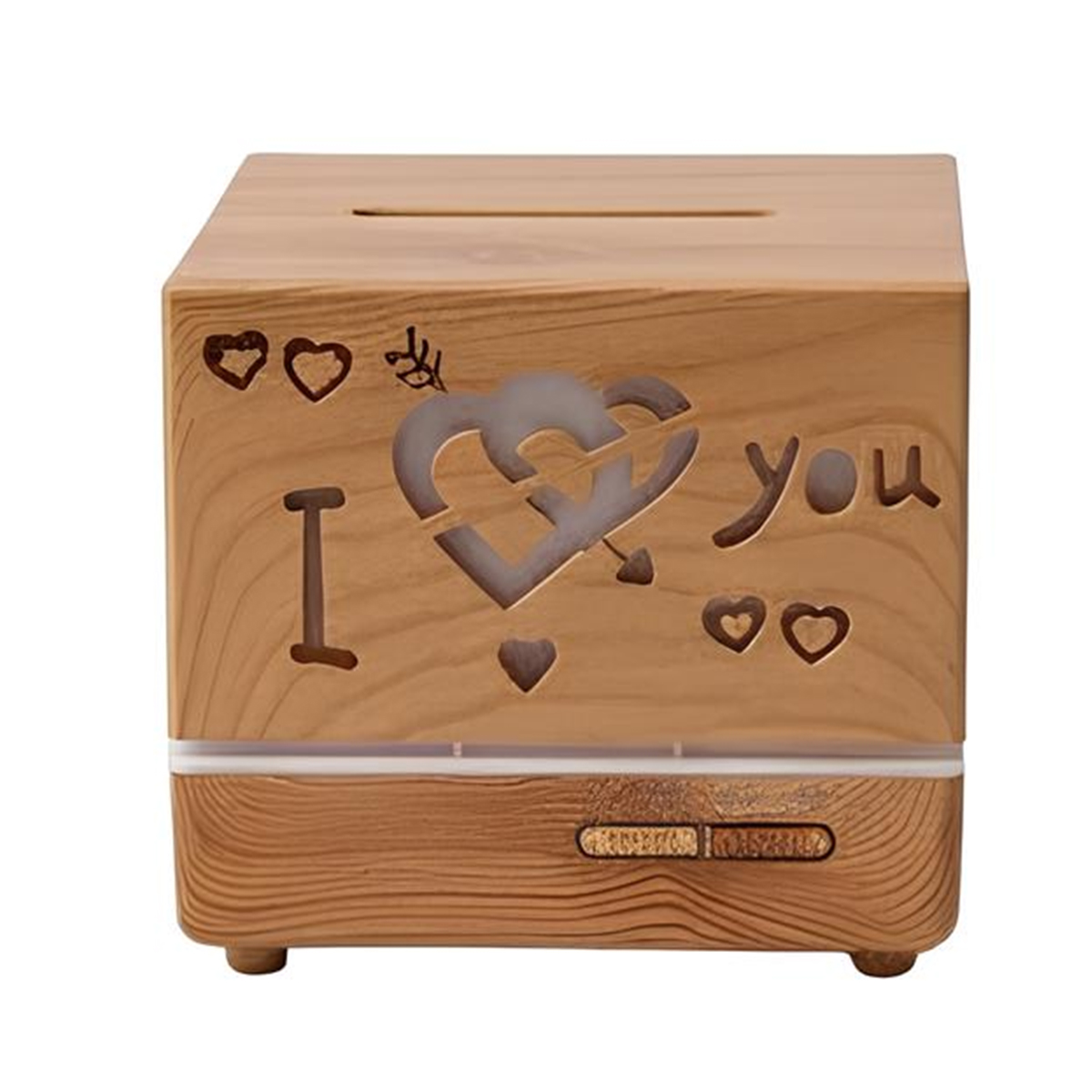 Diffusore in legno con design a cuore e 
