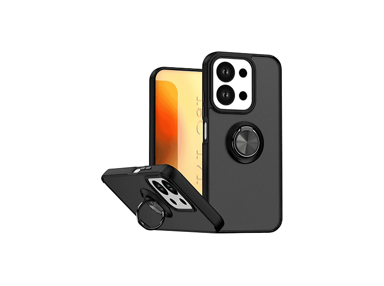 NEWFACE Xiaomi Redmi 15C 4G Uyumlu Montreal Yüzüklü Silikon Kapak Telefon Kılıfı Siyah