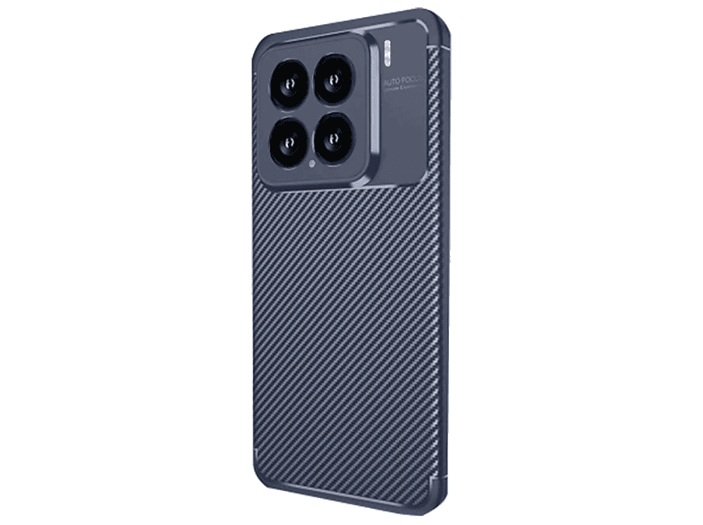 NEWFACE Xiaomi Mi 15 Uyumlu Auto Focus Karbon Kapak Telefon Kılıfı Lacivert