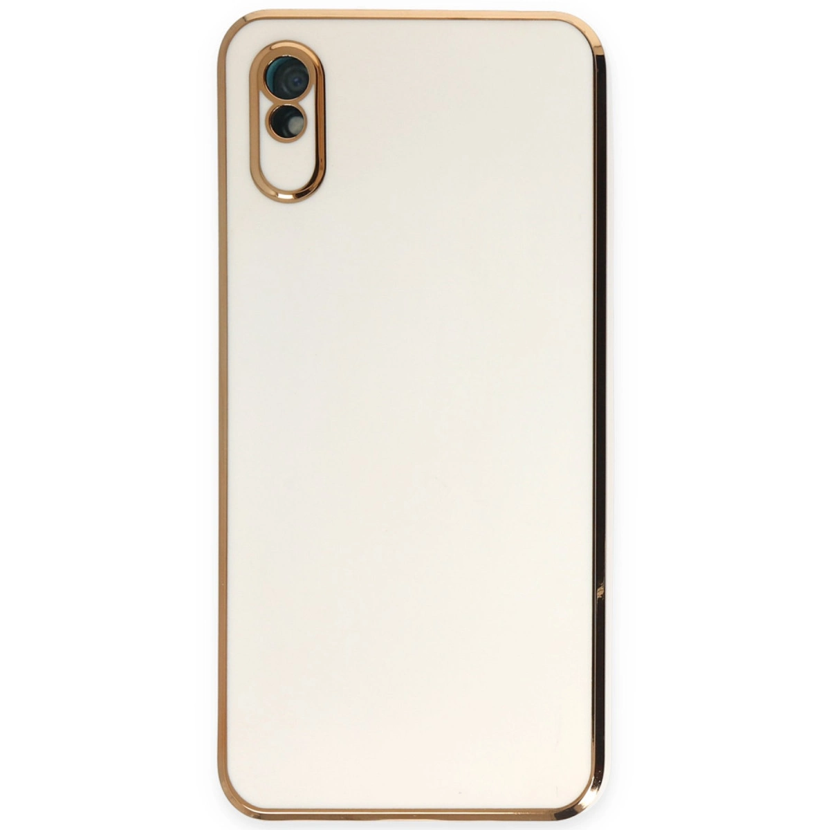 NEWFACE Xiaomi Redmi 9a Uyumlu Volet Silikon Telefon Kılıfı Beyaz
