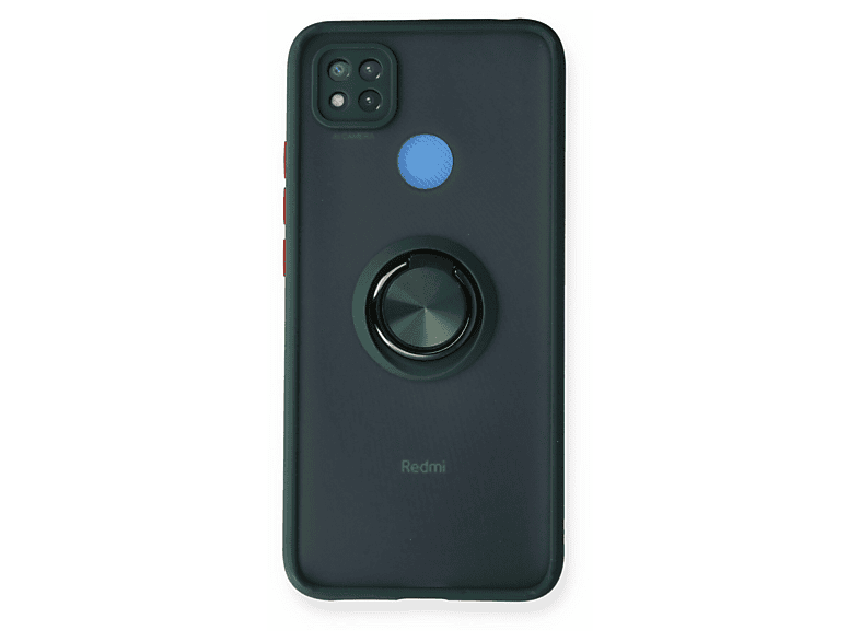 NEWFACE Xiaomi Redmi 9c Uyumlu Montreal Yüzüklü Silikon Kapak Telefon Kılıfı Yeşil