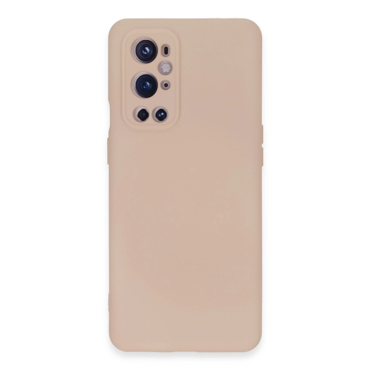 NEWFACE One Plus 9 Pro Uyumlu Nano İçi Kadife Silikon Telefon Kılıfı Pudra