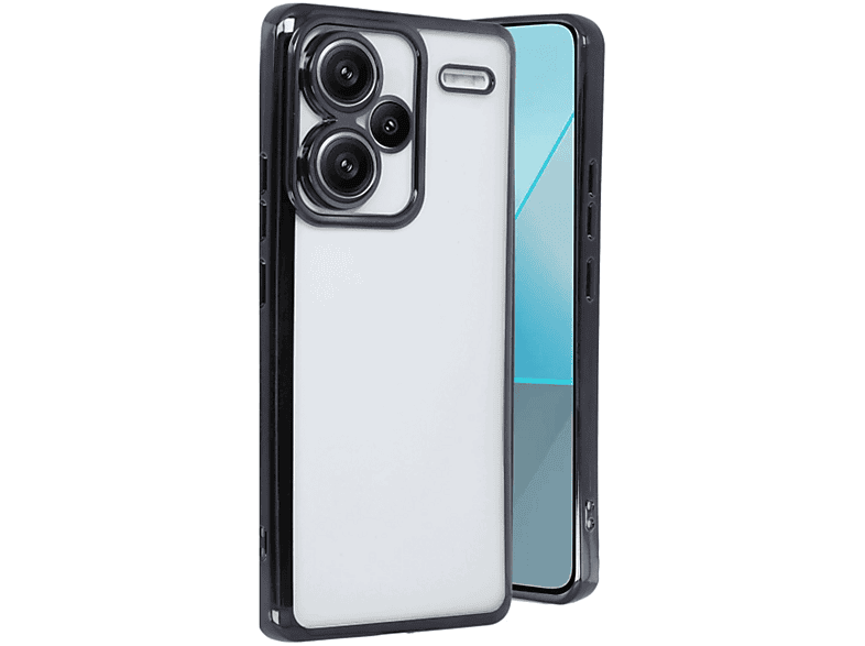 NEWFACE Xiaomi Redmi Note 13 Pro Plus Uyumlu Kamera Korumalı Lensli Silikon Telefon Kılıfı Siyah