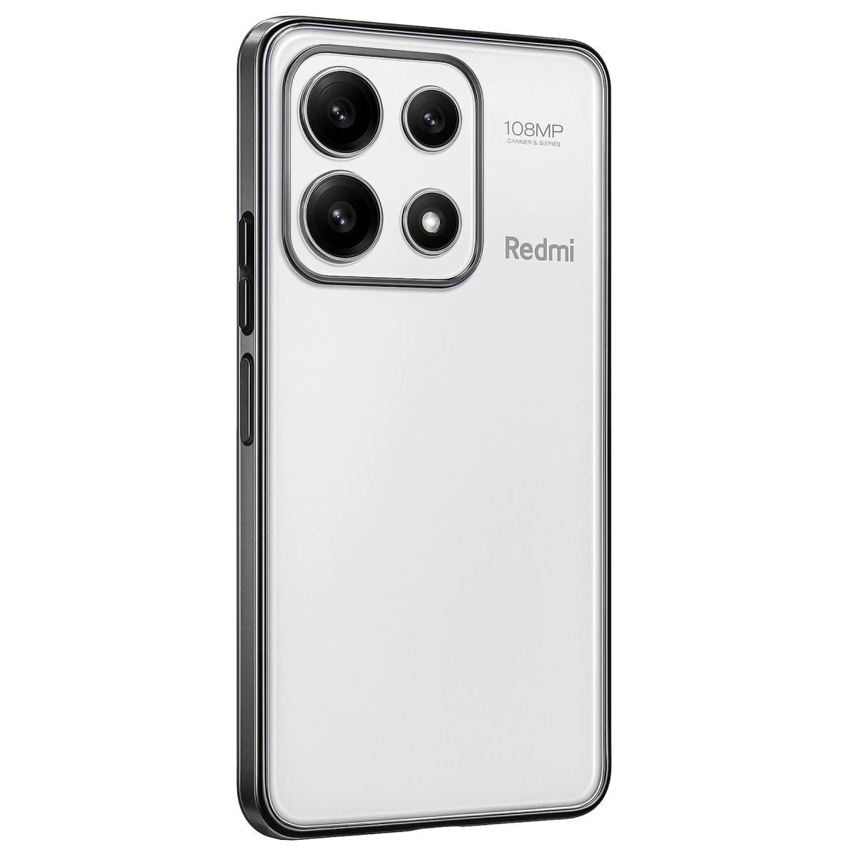 NEWFACE Xiaomi Poco X6 Pro Uyumlu Kamera Korumalı Lensli Silikon Telefon Kılıfı Gümüş