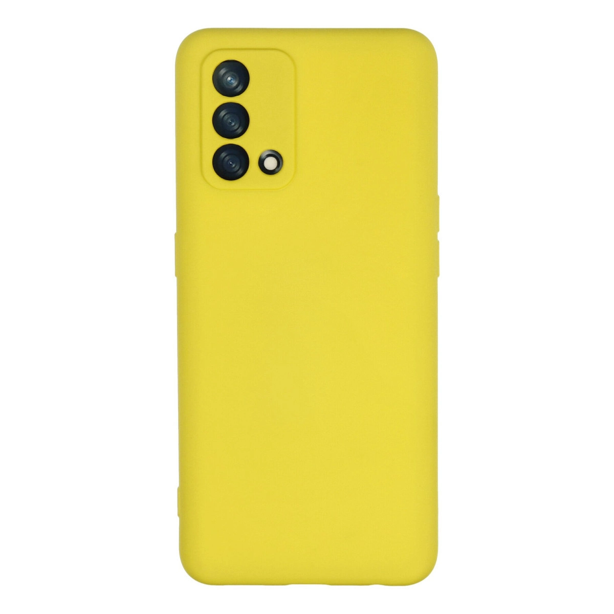 NEWFACE Oppo A74 4G Uyumlu Nano İçi Kadife Silikon Telefon Kılıfı Sarı