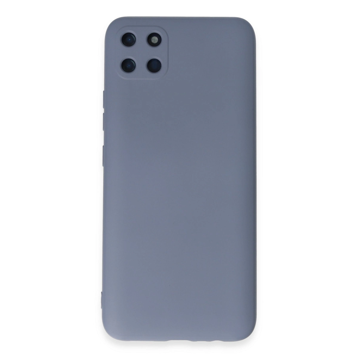 NEWFACE Realme C11 Uyumlu Nano İçi Kadife Silikon Telefon Kılıfı Gri