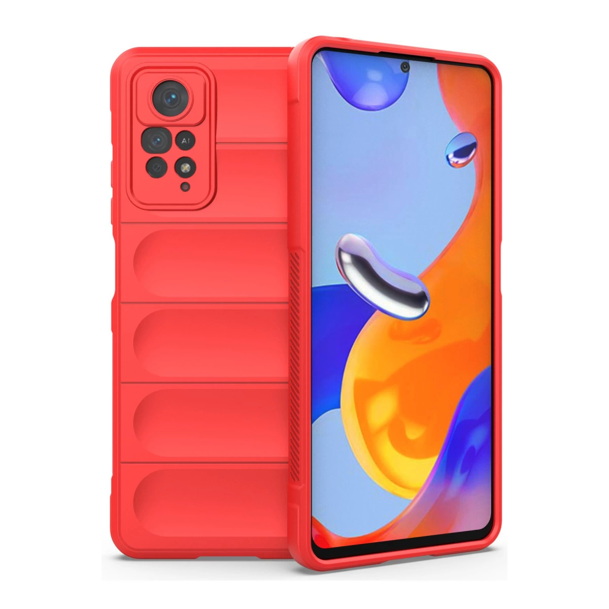 NEWFACE Xiaomi Redmi Note 11 Pro Uyumlu Optimum Silikon Telefon Kılıfı Kırmızı