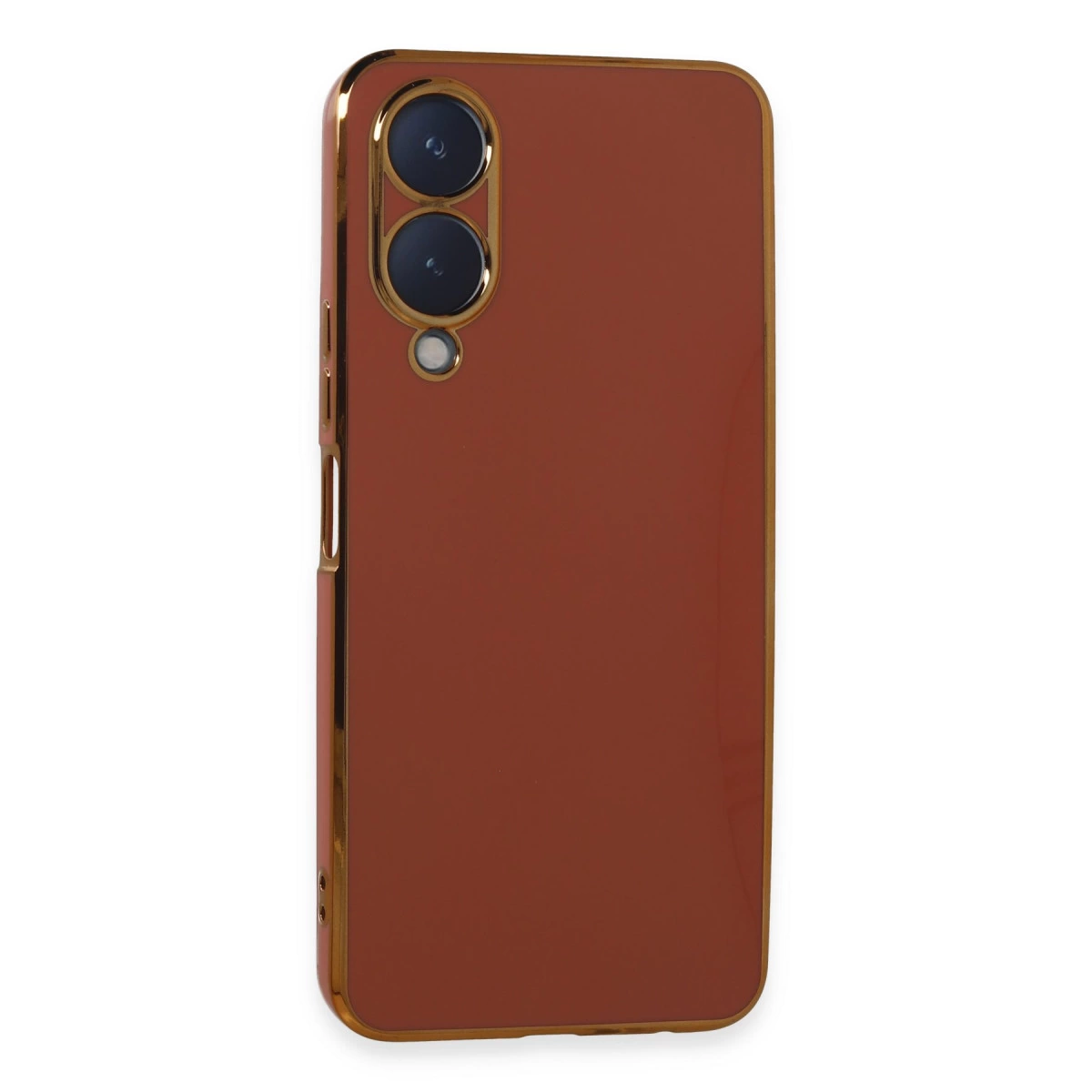 NEWFACE Vivo Y17s Uyumlu Volet Silikon Telefon Kılıfı Kırmızı